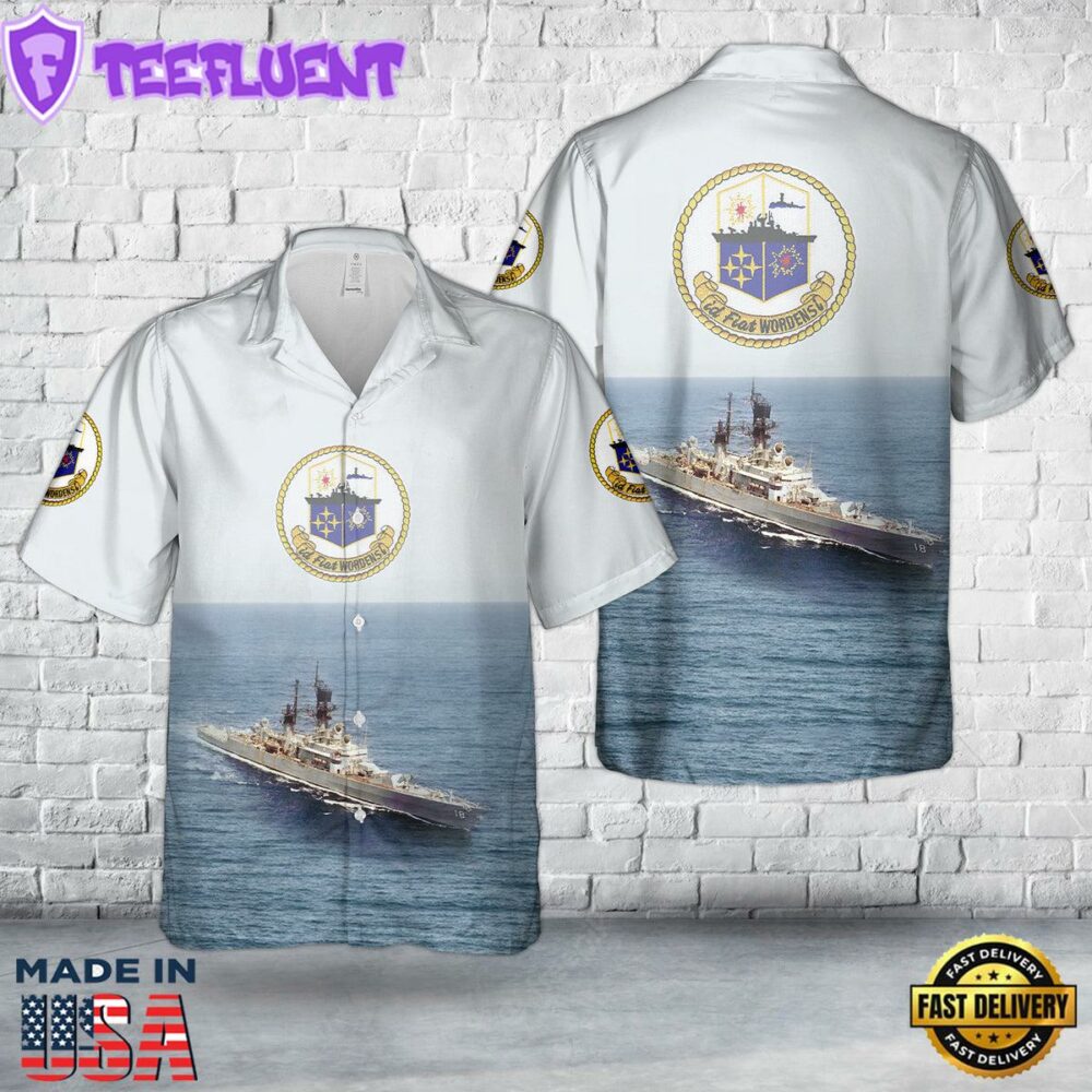 US Navy USS Worden (DLGCG-18) Leahy-class cruiser Hawaiian Shirt