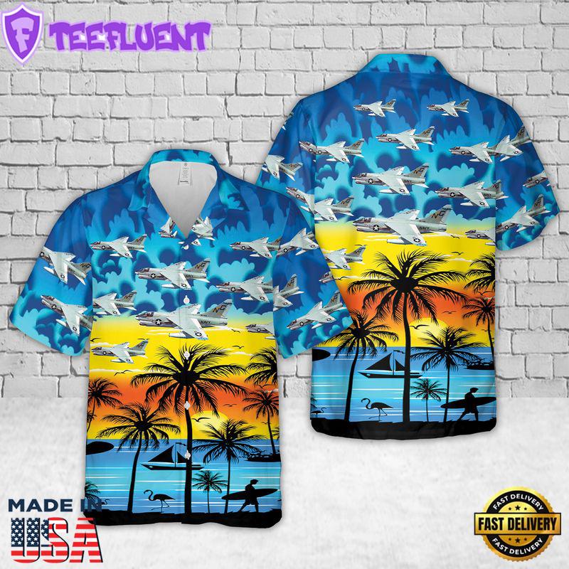 U.S Navy VA-146 LTV A-7 Corsair Hawaiian Shirt