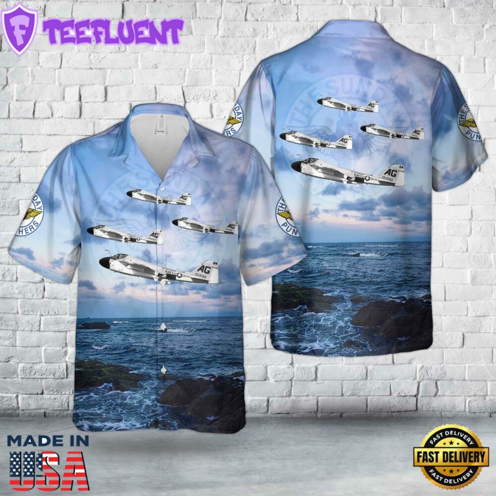 US Navy VA-75 Sunday Punchers A-6A Intruder BuNo 151592, AG-504 Hawaiian Shirt
