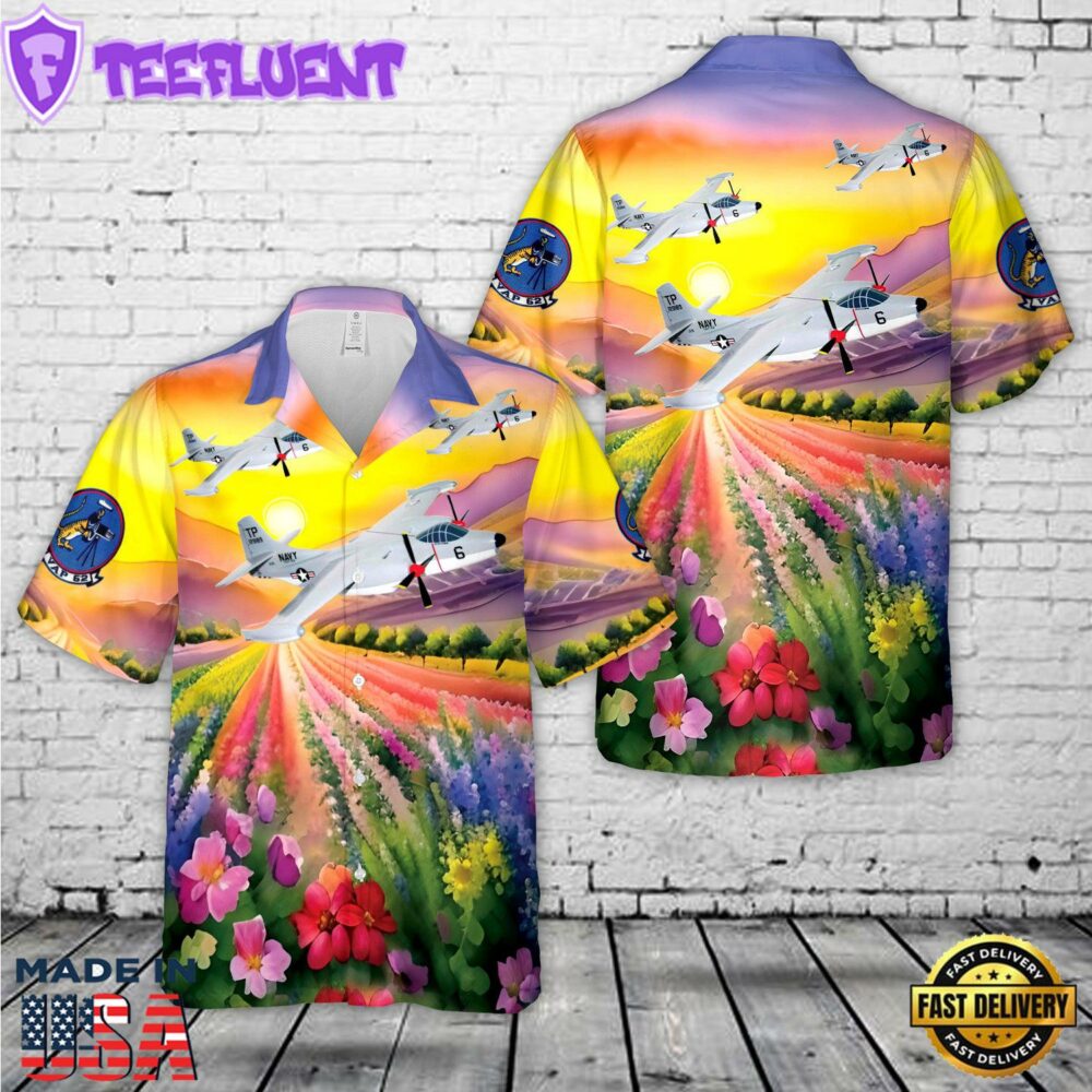 US Navy VAP-62 A-2 (AJ) Savage Tigers AJ-2P (1958) Hawaiian Shirt