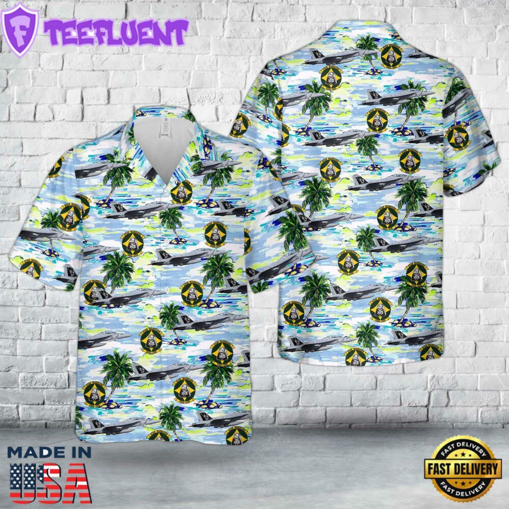 US Navy VAQ-209 Star Warriors Boeing EA-18G Growler Vader Hawaiian Shirt