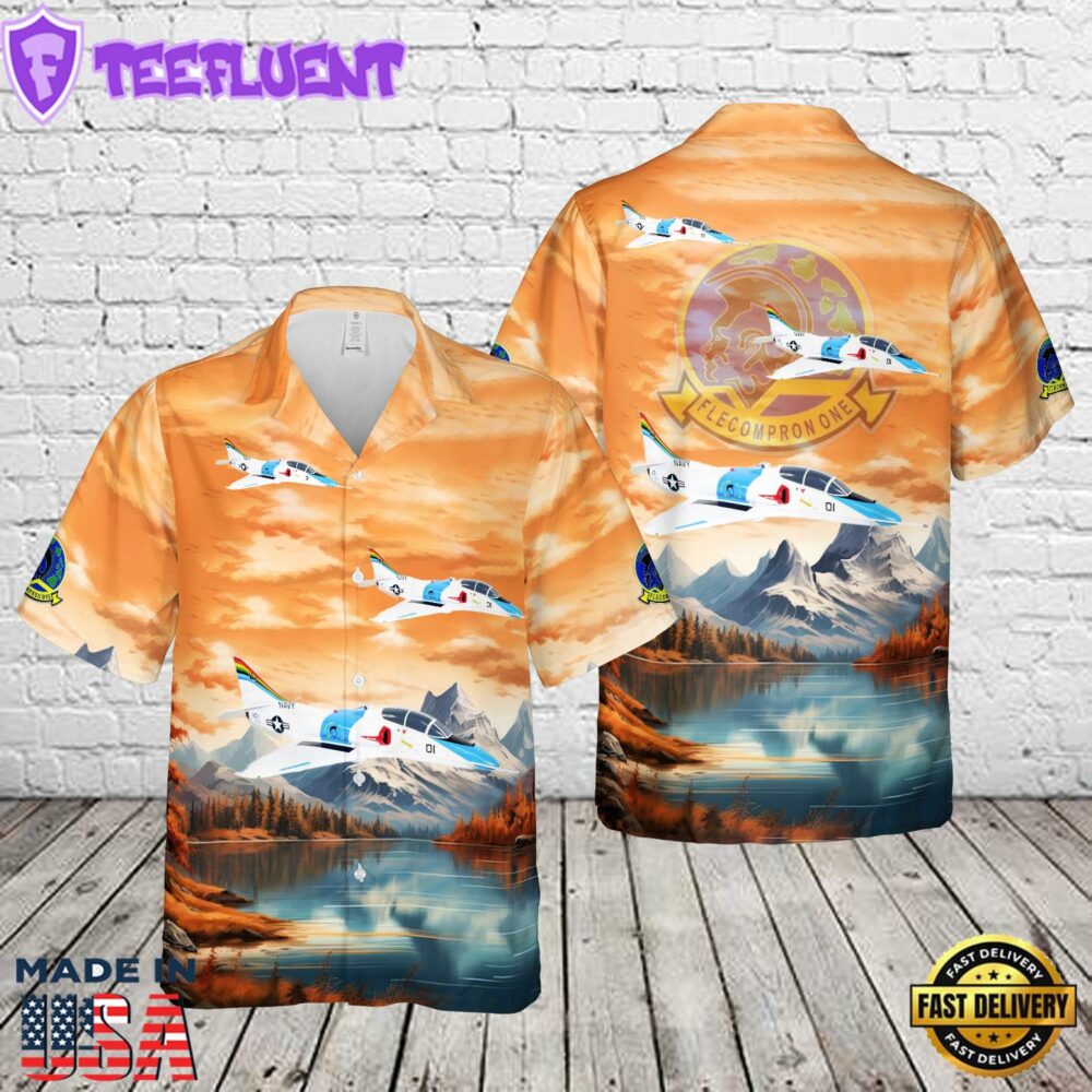 US Navy VC-1 Blue Alli TA-4J Hawaiian Shirt