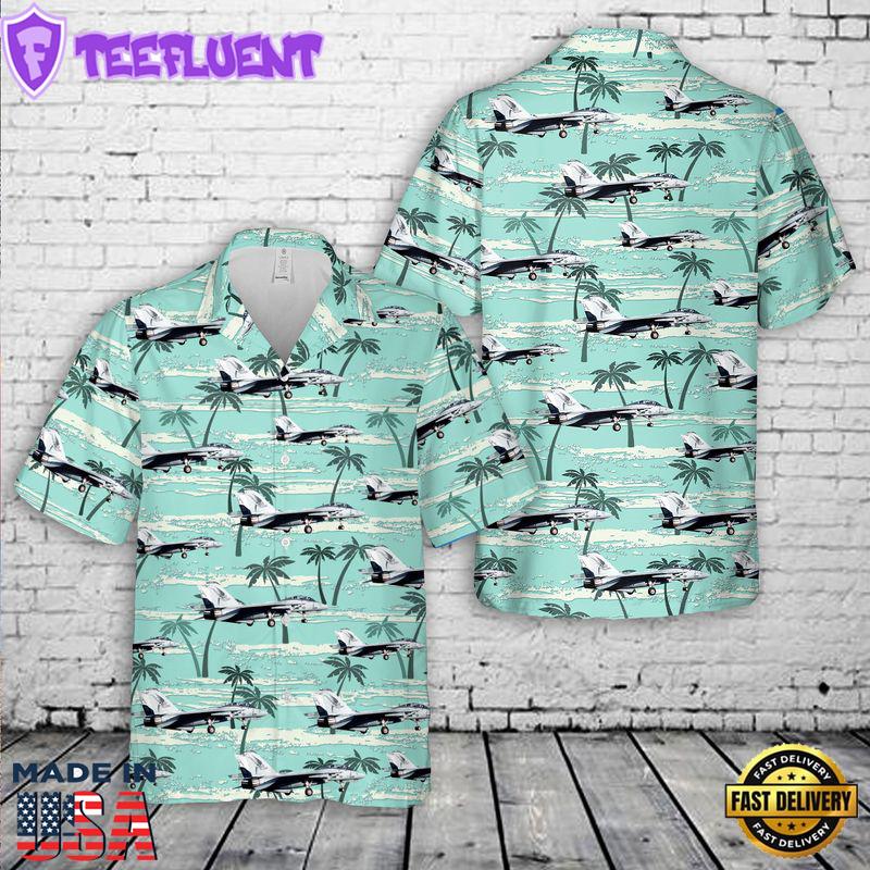 US Navy VF-101 F-14B Tomcat Hawaiian Shirt