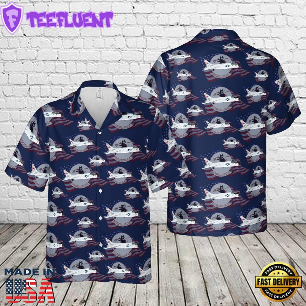 US Navy VF-191 Satan’s Kittens (USS Oriskany 1972) F-8J Hawaiian Shirt