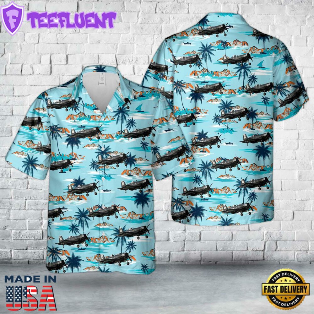 US Navy VF-192 F4U-4 97264 coded B 210 Hawaiian Shirt
