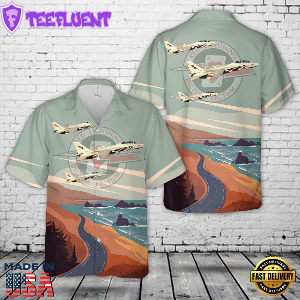US Navy VF-194 (1986-1988) F-14A Tomcat Hawaiian Shirt