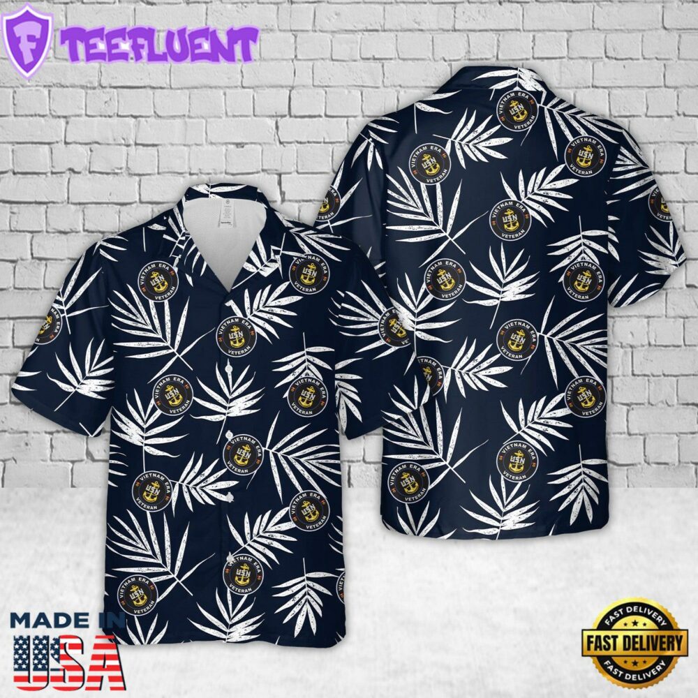 US Navy Vietnam Era Veteran Hawaiian Shirt