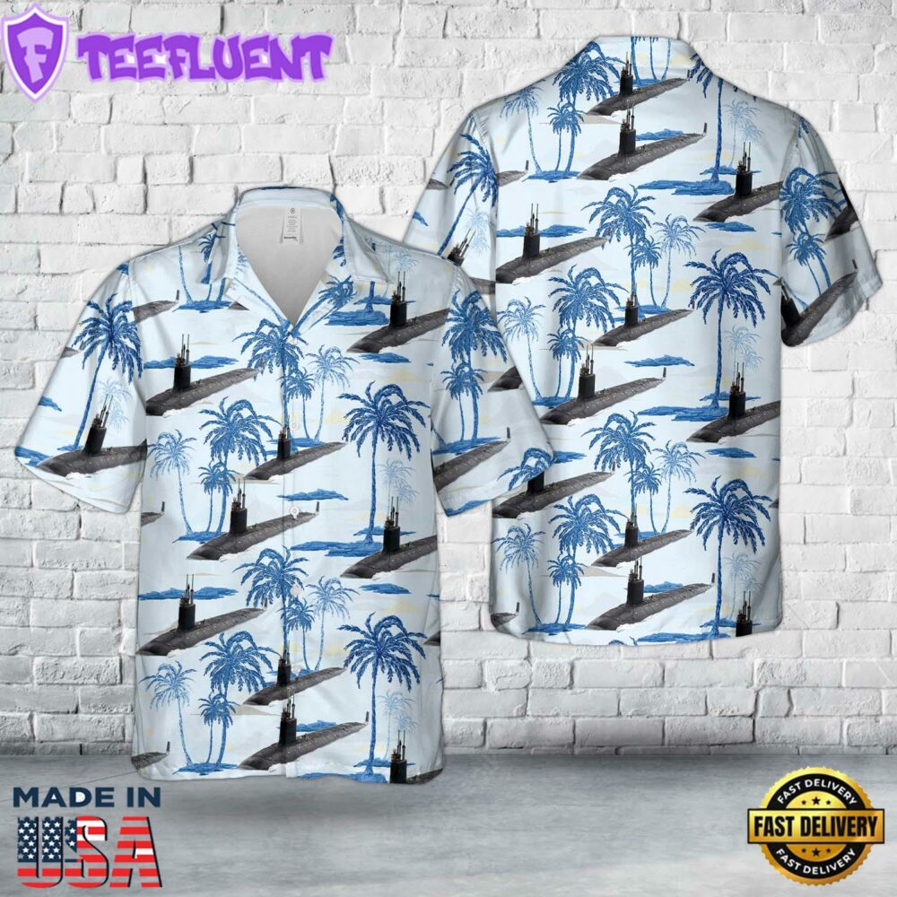 US Navy Virginia-class submarine Hawaiian Shirt
