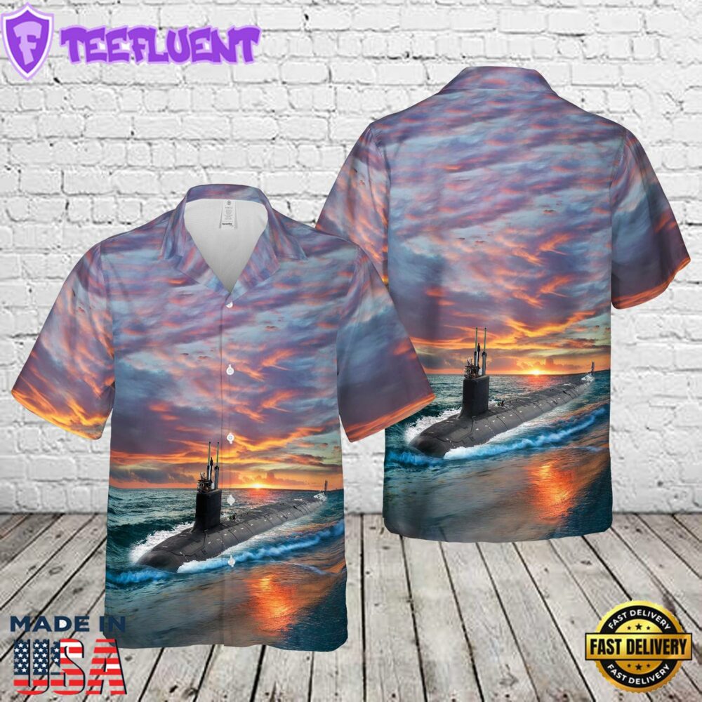 US Navy Virginia-class submarine Hawaiian Shirt