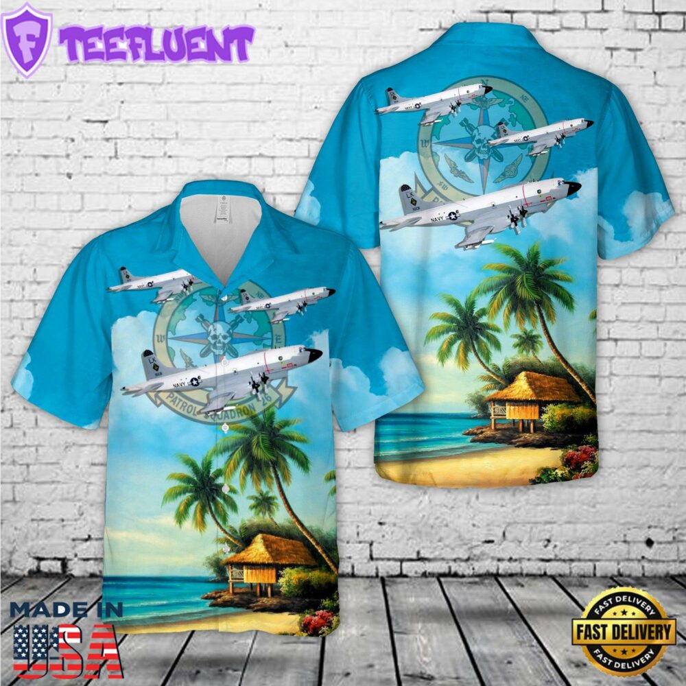 US Navy VP-26 Tridents P-3C Hawaiian Shirt