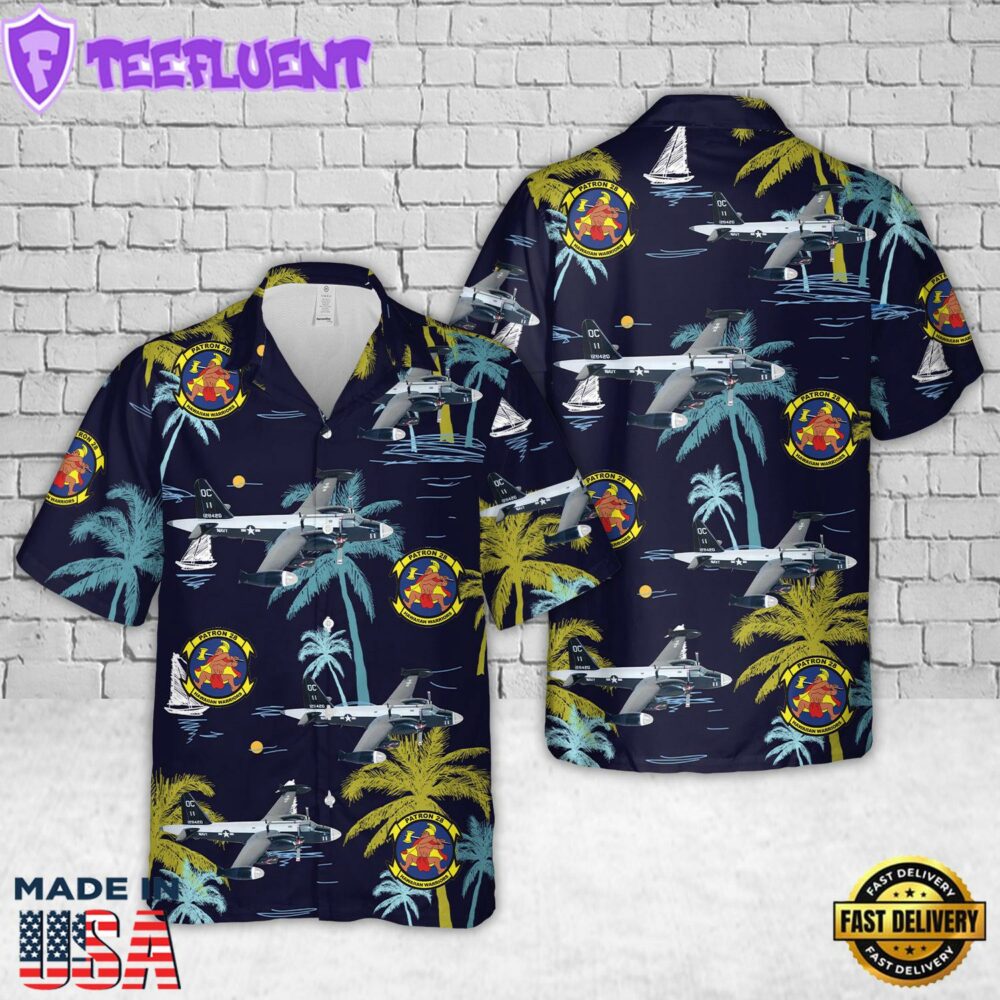 US Navy VP-28 Hawaiian Warriors 1961 P2V5 Hawaiian Shirt