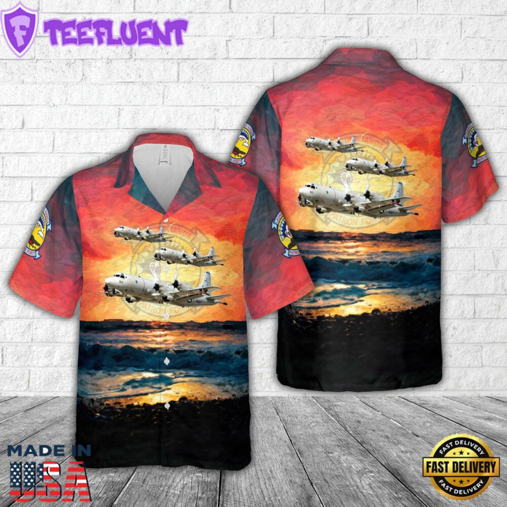 US Navy VP-40 P-3C Fighting Marlins Hawaiian Shirt