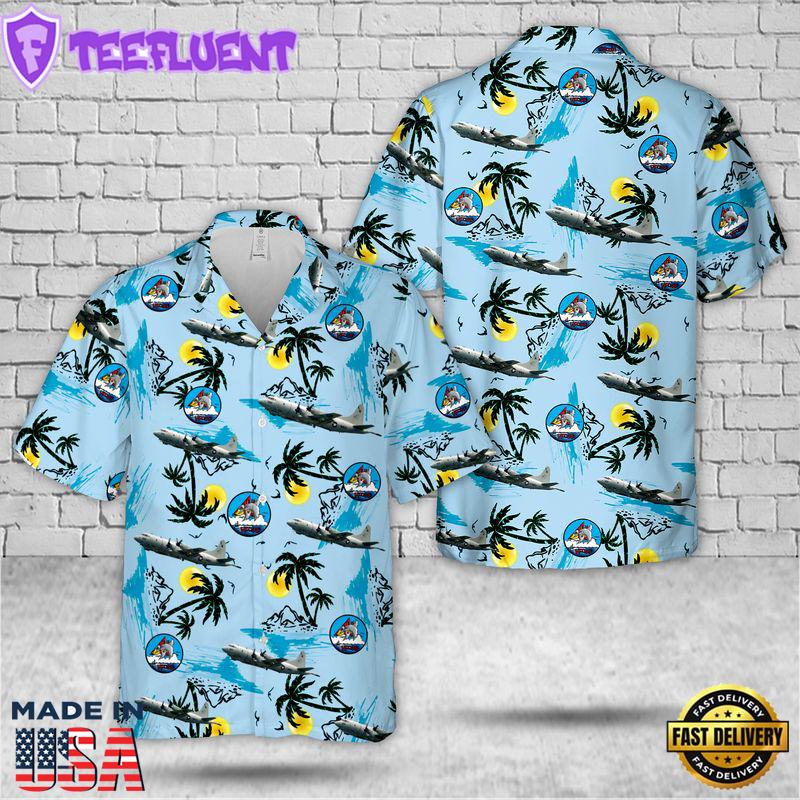 US Navy VP-45 Pelicans P-3C Hawaiian Shirt