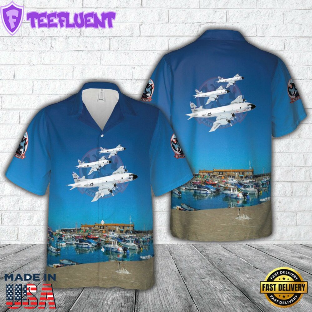 US Navy VP-50 Blue Dragon (1982) P-3C Orion Hawaiian Shirt