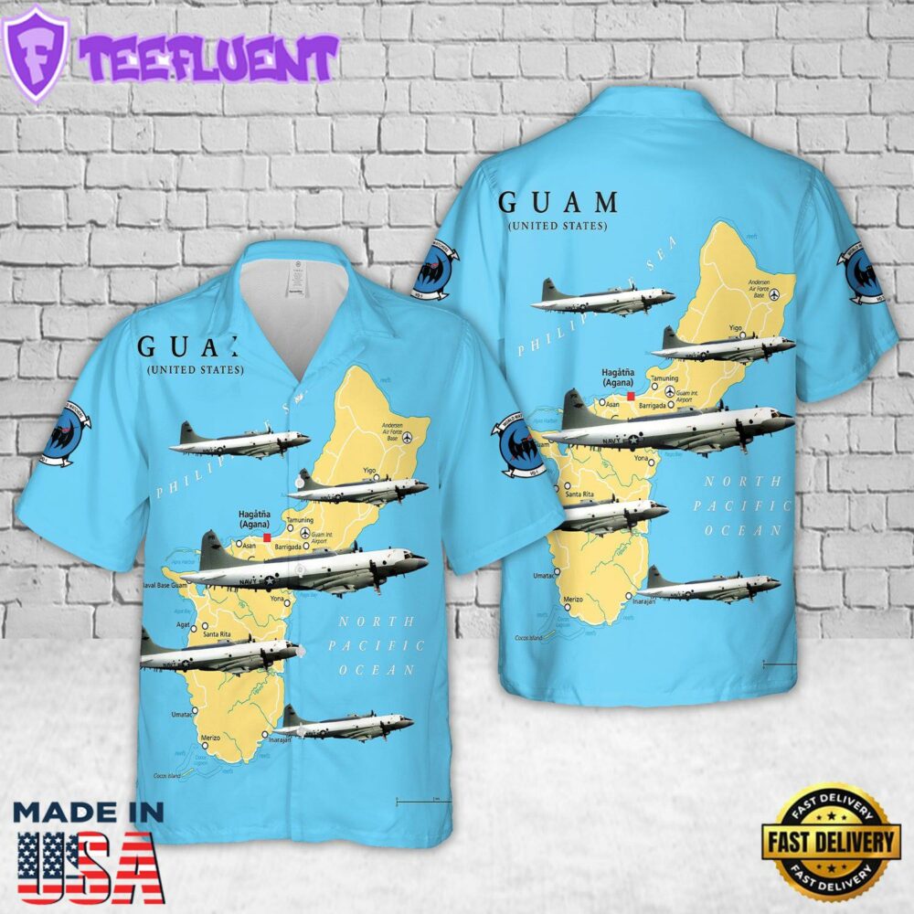 US Navy VQ-1 Squadron EP-3E Hawaiian Shirt