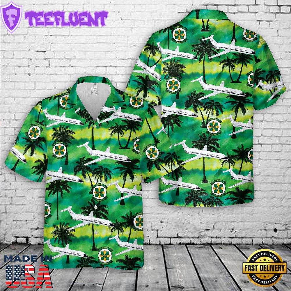 US Navy VR-58 Sunseekers C-9b Skytrain II Hawaiian Shirt