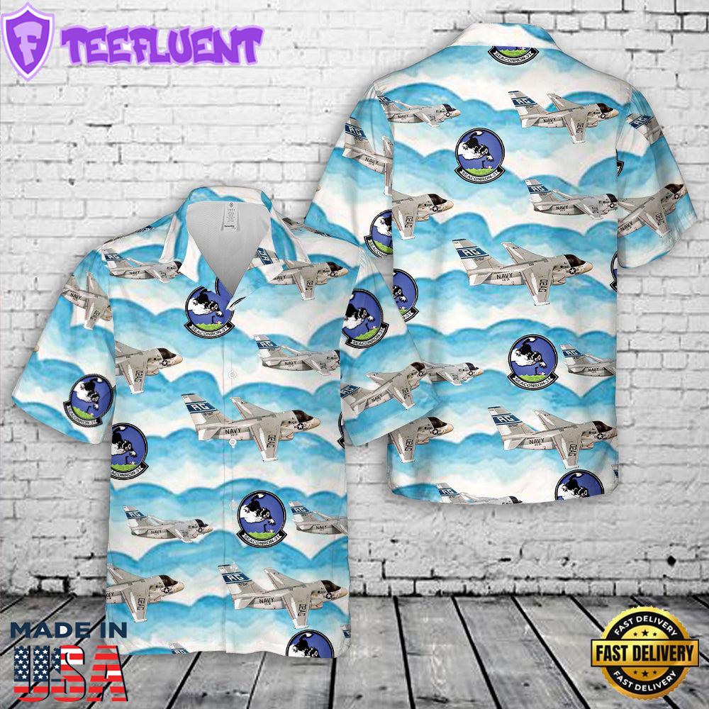 US Navy VS-31 Lockheed S-3 Viking Topcats Hawaiian Shirt