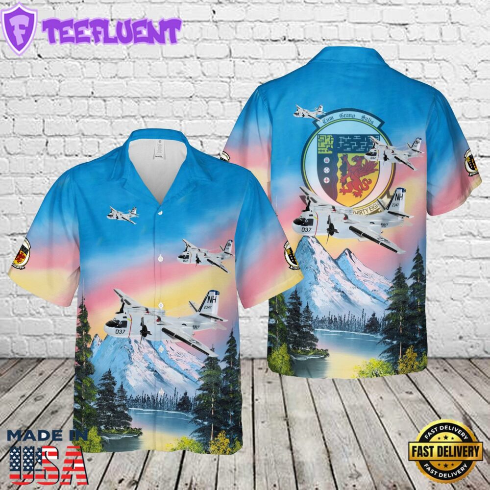 US Navy VS-38 Red Griffins S-2 Tracker Hawaiian Shirt