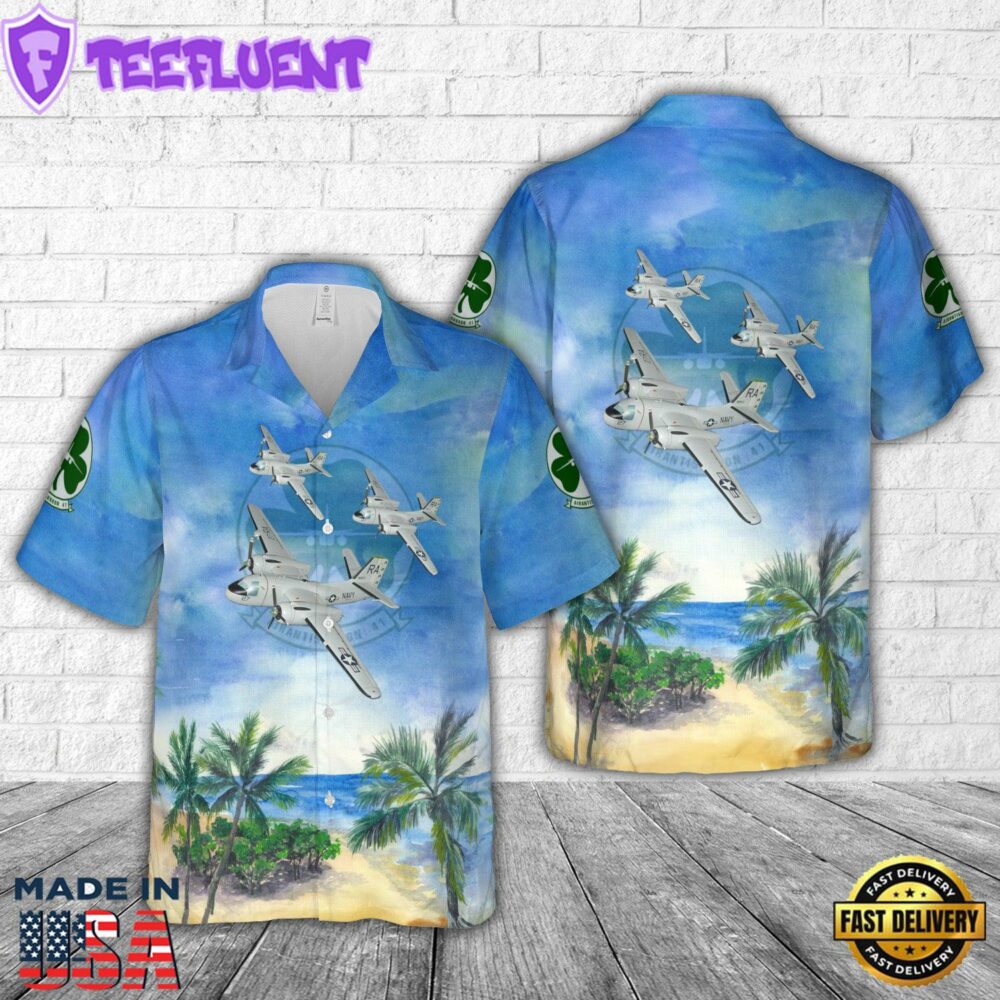 US Navy VS-41 S-2E Tracker Shamrocks Hawaiian Shirt