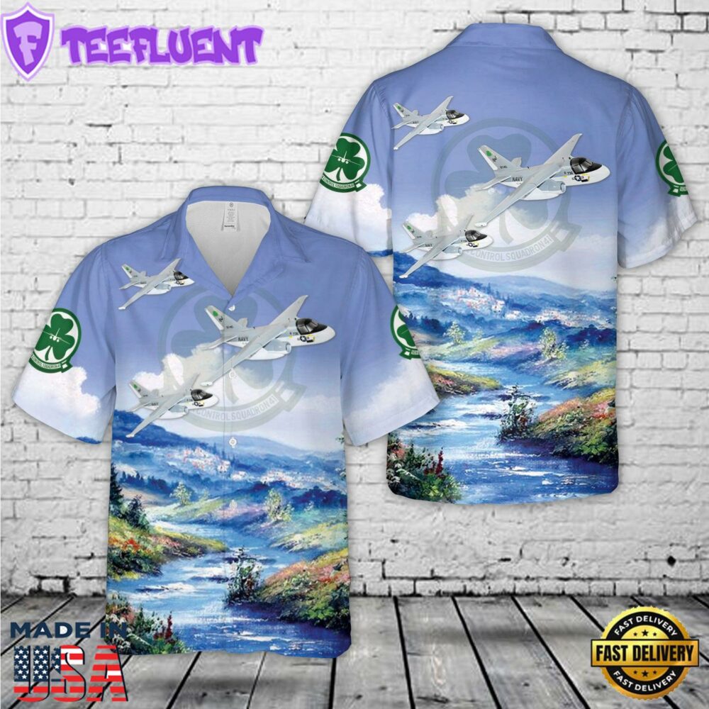 US Navy VS-41 Shamrocks S-3B Viking (1990s) Hawaiian Shirt