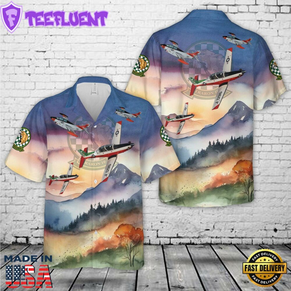 US Navy VT-10 Rockwell T-2C Buckeye Hawaiian Shirt