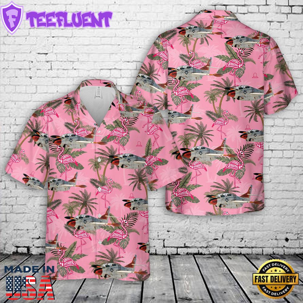 US Navy VT-9 North American T-2 Buckeye Hawaiian Shirt