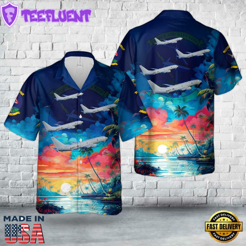 US Navy VX-20, Air Test and Evaluation Squadron Twenty P-8A Poseidon Hawaiian Shirt