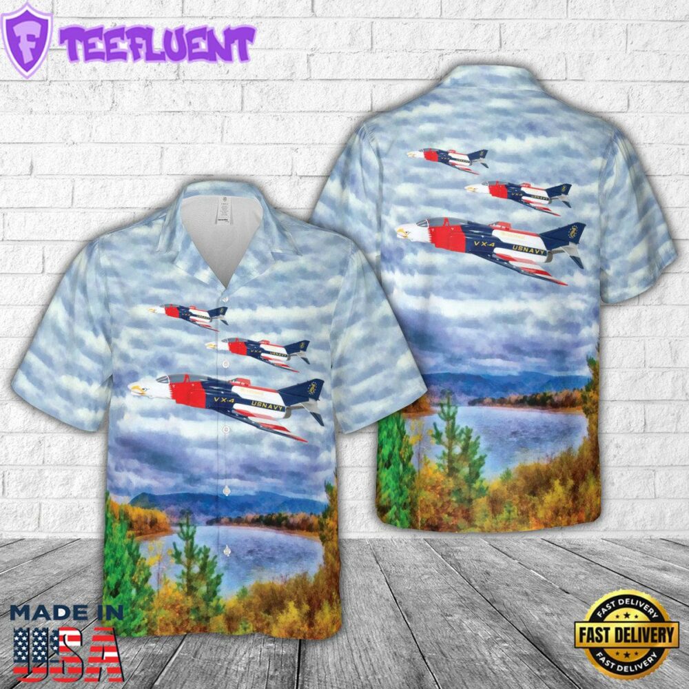 US Navy VX-4, Air Test and Evaluation Squadron Four Hawaiian Shirt