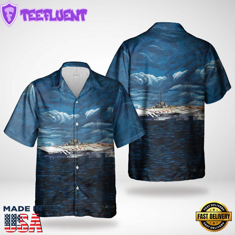 US Navy, WWII, USS Antietam (CV-36) Hawaiian Shirt