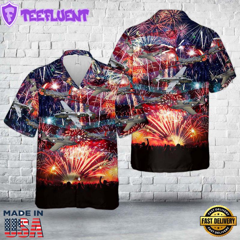 USA Aircraft Of World War II, 4th Of July Hawaiian Shirt