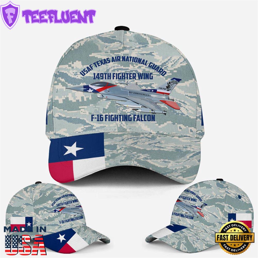 USAF Texas Air National Guard 149th Fighter Wing F-16 Fighting Falcon Baseball Cap
