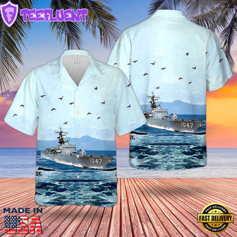 USS Voge (DEFF-1047) U.S Navy Ship Reunions Hawaiian Shirt