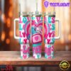 Valentine Stitch Couple Cartoon Stainless Steel Tumbler 40Oz With Handle