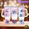 Valentine Stitch Disney Stainless Steel Tumbler 40Oz With Handle