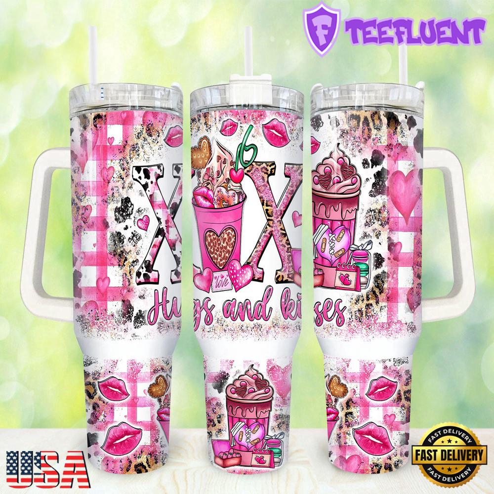Valentines Coffee Stainless Steel Tumbler 40Oz With Handle