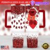 Valentines Day 40oz Tumbler Wrap Glitter Love 40 oz Quencher - 40oz Tumbler with Handle