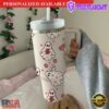 Valentine's Day Ghost 40oz Tumbler Cute Ghost Anniversary Tumbler 40oz - 40oz Tumbler with Handle