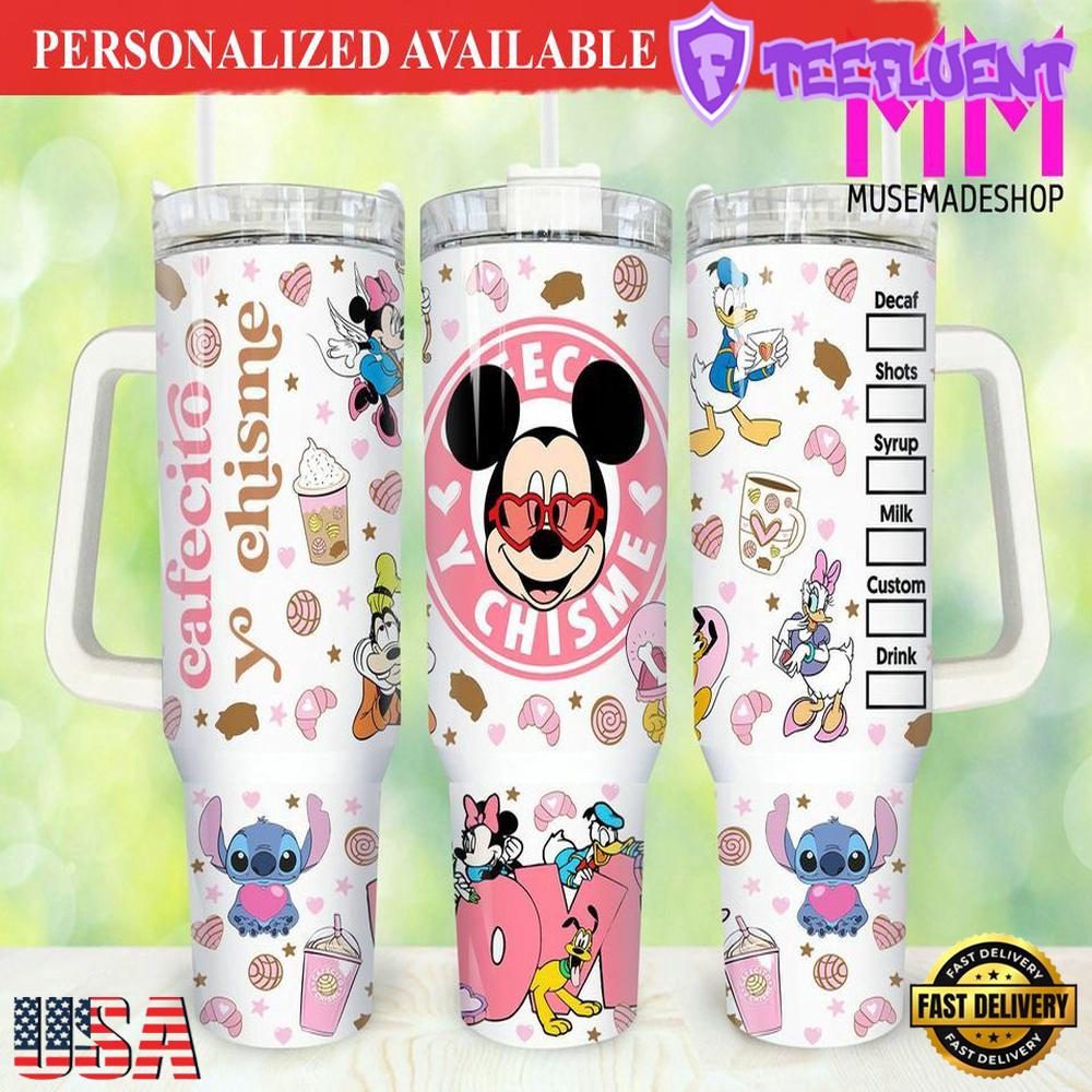 Valentines Mickey 40oz Tumbler with Handle - 40oz Tumbler with Handle