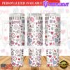 Valentines Pattern 40 oz 2 piece Tumbler Wrap Valentines day - 40oz Tumbler with Handle