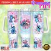 Valentines Stitch Cartoon 40oz Tumbler Happy Valentines Day - 40oz Tumbler with Handle