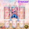 Valentines Stitch Disney Cartoon Cute Stainless Steel Tumbler 40Oz With Handle
