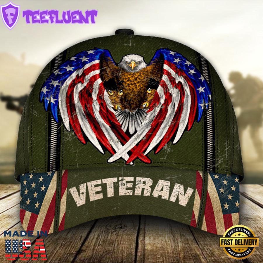 Veteran Eagle American Flag Classic Cap