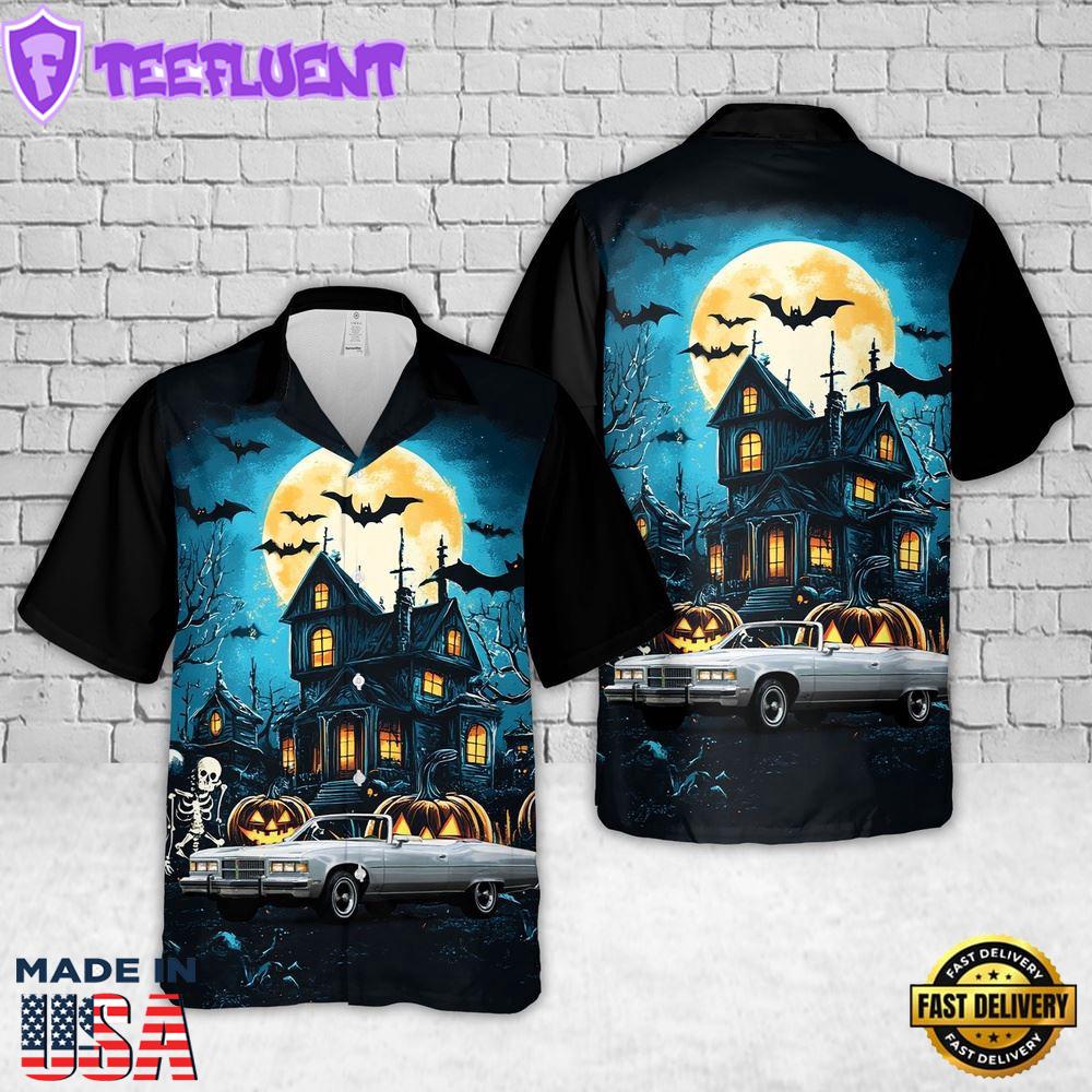 Veteran Halloween, 1975 Pontiac Grand Ville Brougham Convertible Halloween Hawaiian Shirts