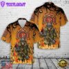 Veteran Halloween, Firefighter Skull Halloween Hawaiian Shirt