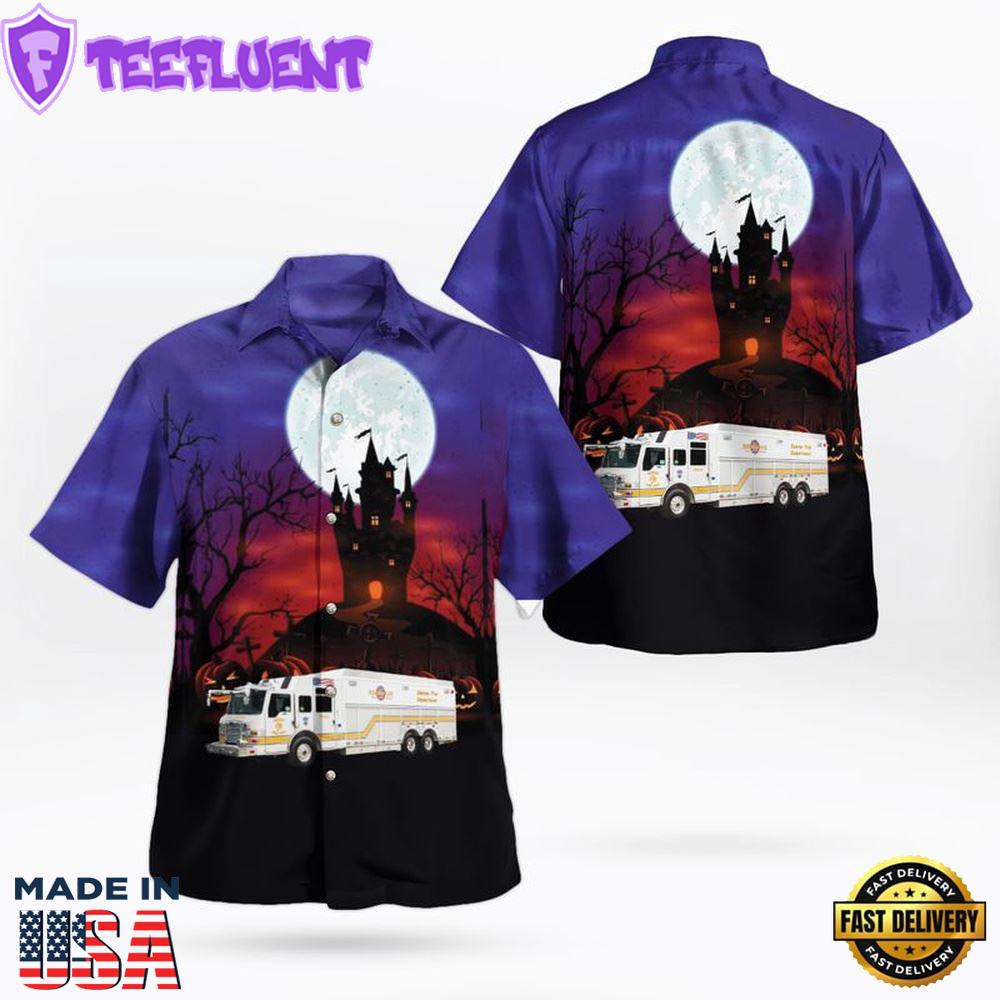Veteran Halloween, Halloween, Denver Fire Department, Denver, Colorado Hawaiian Shirt