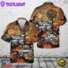 Veteran Halloween, Halloween Police Car Hawaiian Shirt