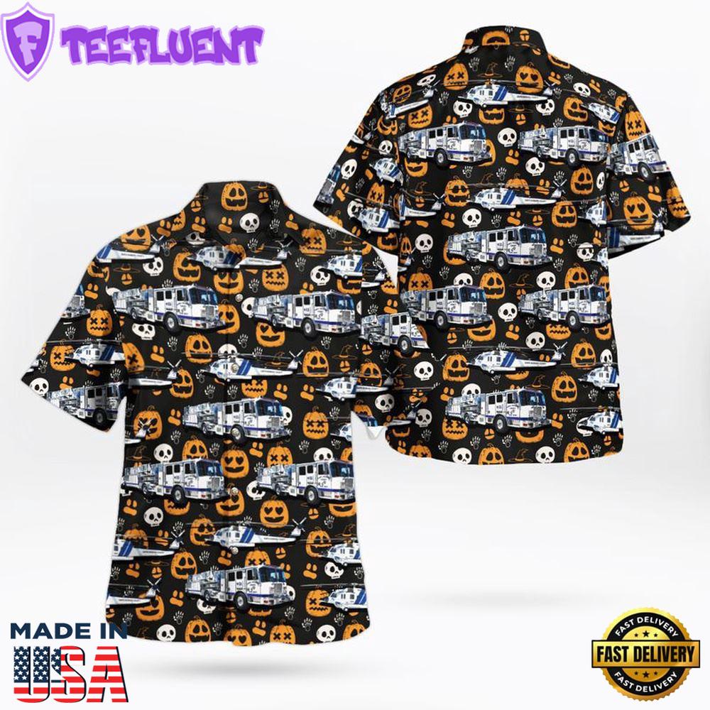 Veteran Halloween, Halloween, Santa Barbara County Fire Department, California Hawaiian Shirt
