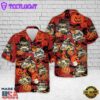 Veteran Halloween, Halloween School Bus Hawaiian Shirt
