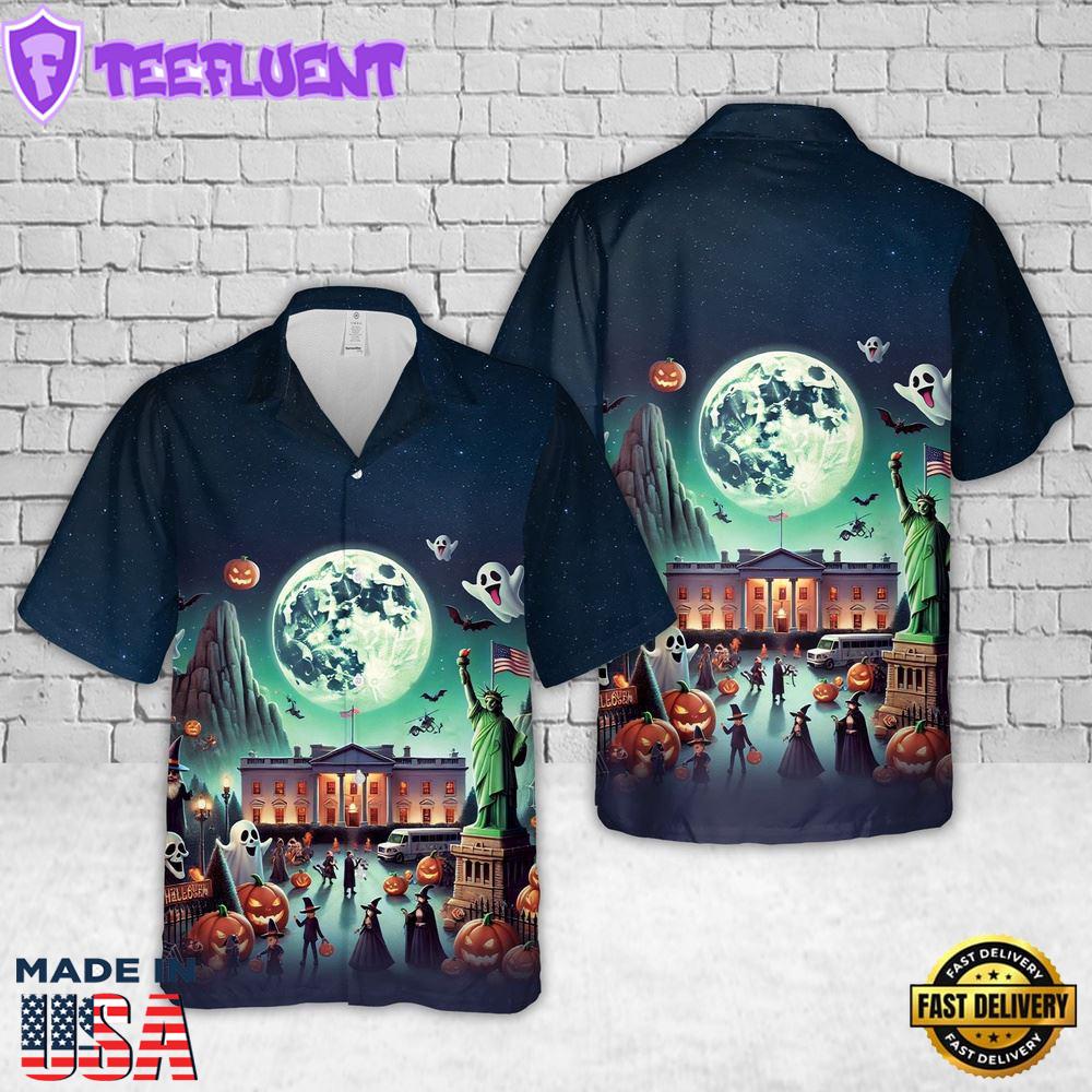 Veteran Halloween, Usa Halloween Hawaiian Shirt
