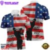 Vintage American Flag Just Golf It Mens Polo , Customized